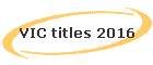 VIC titles 2016